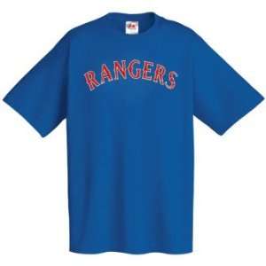  Texas Rangers MLB Majestic ProStyle T Shirt: Sports 