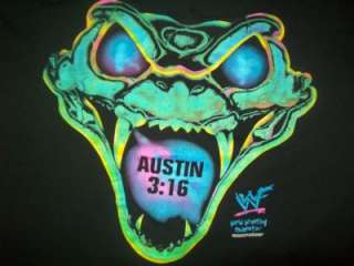 WWF Stone Cold Steve Austin 3:16 Snake Black T Shirt XL  