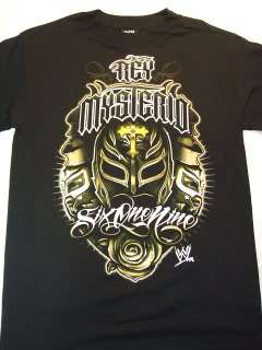 REY MYSTERIO Gold Mask WWE Vintage 619 T shirt  