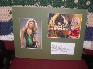 Beth Phoenix Diva TNA / WWE Autograph Display  