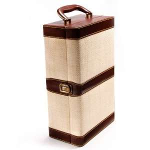  The Panama Two Bottle Wine Travel Case: Home & Kitchen
