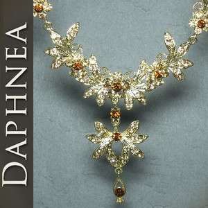 daphnea crystal new unique party necklace FN280512  