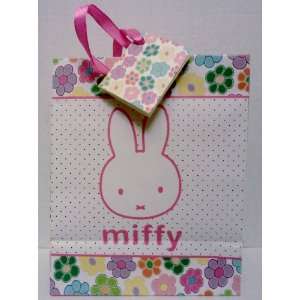  Miffy / Nijntje Bunny Rabbit Medium Pink Floral Gift Bag 