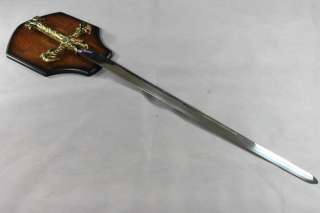 44 MEDIEVAL THE BARBARIAN Dragon SWORD w/ Plaque New  