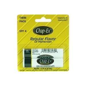Lip Protectant Regular Flavor   For Dry Chapped Lips, 2 pc,(Chap Ex)