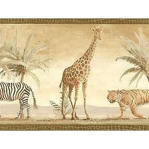  Jungle Animals Wallpaper Border