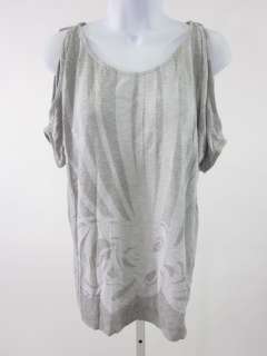 NWT COLLECTIVE CONCEPTS Gray Graphic Tunic Top Sz M  