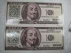 ANONYMOUS $100 LULZ WITP Bills Play Money stickers decals