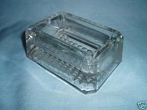 Heavy Antique OLD Victor Glass INKWELL PAT June 30 85  