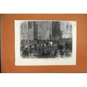   Westminster Hall Division Reform Bill 1866 Old Print