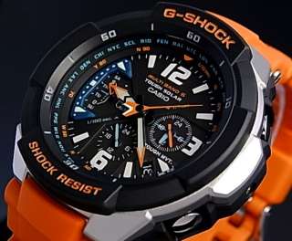   Aviator Orange Chronograph Tough Solar Watch GW 3000M 4AER  