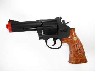 NEW.357 4 Gas Revolver Airsoft Pistol 134Black 300fps  