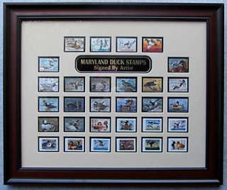 MARYLAND DUCK STAMPS  1st 30 Yrs All Artist Signed  