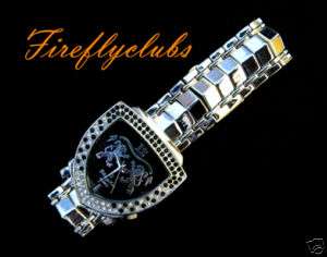 Crystal Rectangle Hip Hop Iced Out Watch   