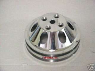 SB MOPAR POLISHED DOUBLE UPPER PULLEY 273 318 340 360  