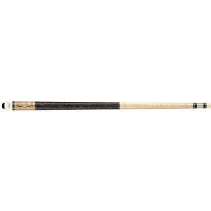 Lucasi Natural Birds Eye Maple Cue with Imitation Bone Inlays: L D2 