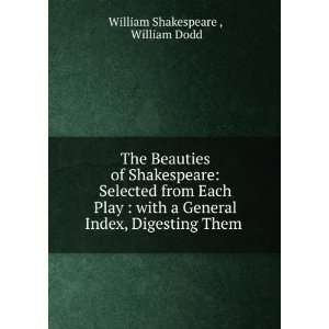   Index, Digesting Them .: William Dodd William Shakespeare : Books
