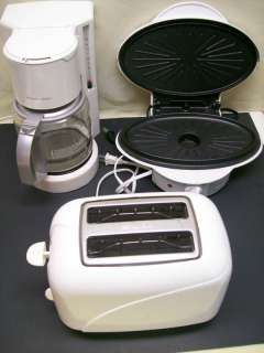 appliance lot coffee pot indoor grill toaster matching!  