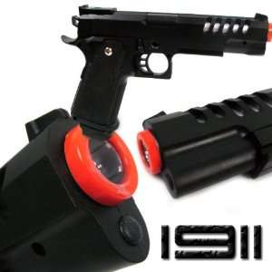   45 Acp Spring Airsoft Pistol Gun Black Power Shot: Sports & Outdoors