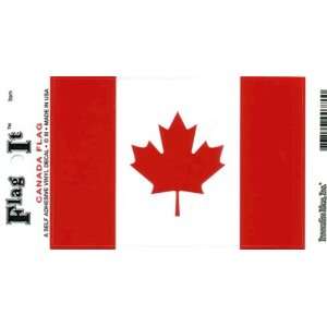  Canada Flag 6 Self Adhesive Vinyl Decals: Automotive
