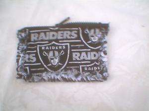 Fabric rag quilt coin purse NFL Oakland Raiders  