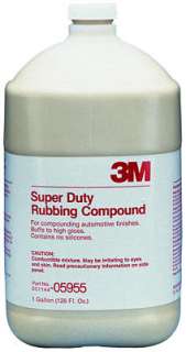 3M 05955 SUPER DUTY Rubbing Compound GALLON Detail Auto  