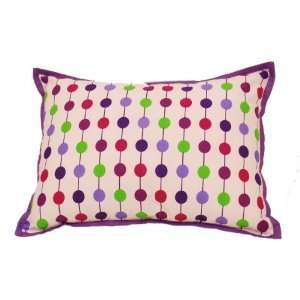    Bacati   Botanical Pearl String Purple Decorative Pillow Baby