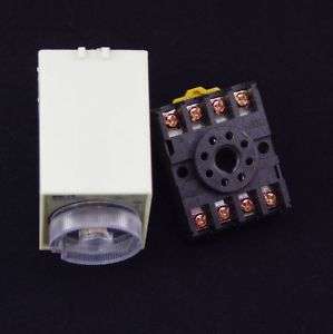 12VDC Power off delay time relay 0 3 minutes with base  