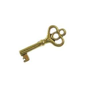  Gold Skeleton Key Lapel Pin Jim Clift Jewelry