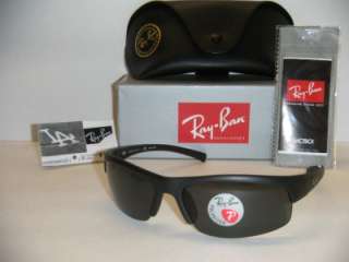 RAY BAN RB 4039 601 S/81 GREY POLARIZED WITH MATTE BLACK FRAME 63MM 