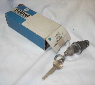 NOS MoPar 1959 65 All Cars Trunk Lock Cylinder/Keys Pkg  