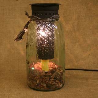   style mason jar tart warmer is 9 3/4 inches tall by 4 1/4 inches wide