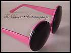 PINK SUNGLASSES with Round Black Mouse Ear Flip Up Lens