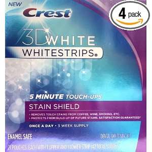 Crest 3d Whitestrips 5 Minute Touch ups Stain Shield Enamel Safe 21 
