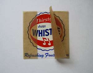 Original Whistle Soda Decal Sign   Thirsty Just Whistle Refreshing 