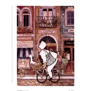   On Bike Finest LAMINATED Print Betty Whiteaker 6x8
