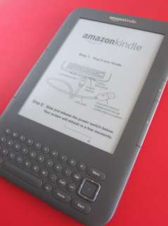  Kindle Keyboard 4GB, Wi Fi +Free 3G, 6in Graphite BY ONWER**NEW 