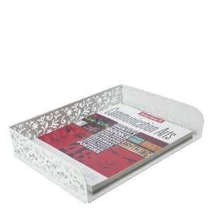   Covey Vinea Letter Tray by Design Ideas   White: Office Products
