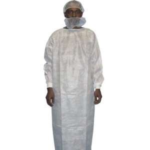  Malt Industries   Pe Coated Polypropylene Gown   Blue 