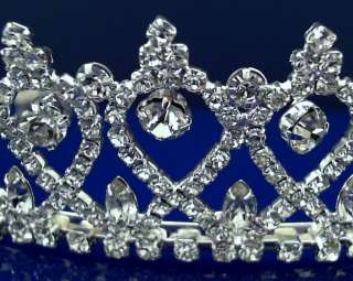 Bridal Wedding Crown Veil Pageant Homecoming Prom Crystal Tiara 51726 