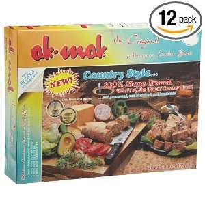 ak mak Crackers, Country Style, 13 Ounce (Pack of 12):  
