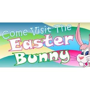  3x6 Vinyl Banner   Visit the Easter Bunny: Everything Else
