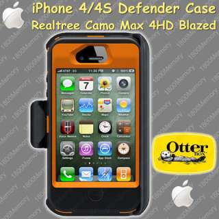   Defender Realtree Camo Case fo Apple iPhone 4 4S Max 4HD Blazed  