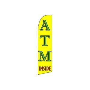  ATM Inside Feather Banner Flag (11.5 x 2.5 Feet): Patio 