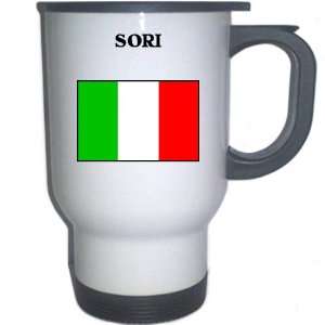  Italy (Italia)   SORI White Stainless Steel Mug 