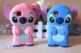   Pink 3D Stitch Silicone Cover Case for Nokia Nuron 5230 5233  