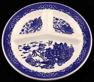   CHINA U.S.A   BLUE WILLOW   GRILL PLATE   WILLOW WARE   1948   EUC