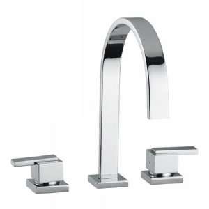   faucet with extended spout and 1 1/4 pop up waste Polished Nickel