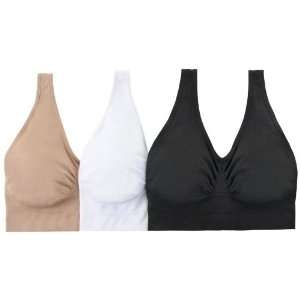  Rhonda Shear 3 pack Ahh Bra with Removable Pads 