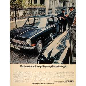   Saloon British Car Chauffeur Class   Original Print Ad